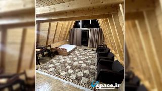 نمای داخلی کلبه شماره یک - اقامتگاه کلبه سوئیسی اطلس - سوادکوه