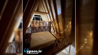 اتاق خواب کلبه شماره یک - اقامتگاه کلبه سوئیسی اطلس - سوادکوه