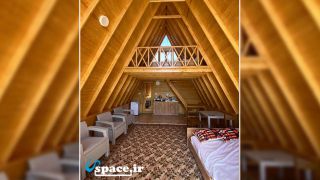 نمای داخلی کلبه شماره دو - اقامتگاه کلبه سوئیسی اطلس - سوادکوه